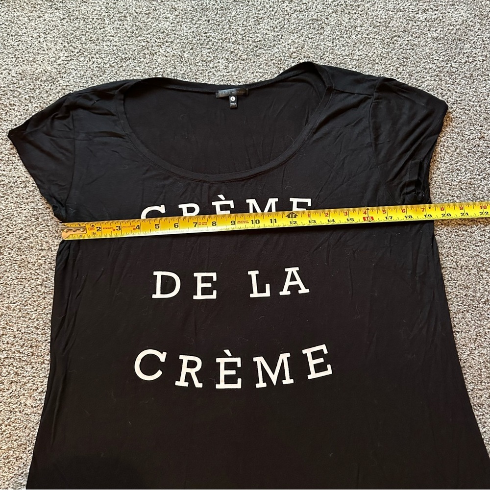 TART L Black Sleep Tee Sleep Shirt Tunic Dress Crème De La Crème R $40 - Picture 9 of 9